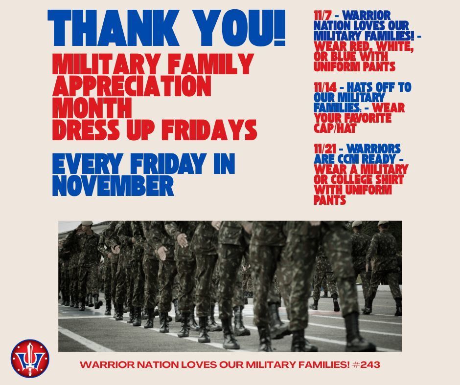 Military Appreciation Month Flyer