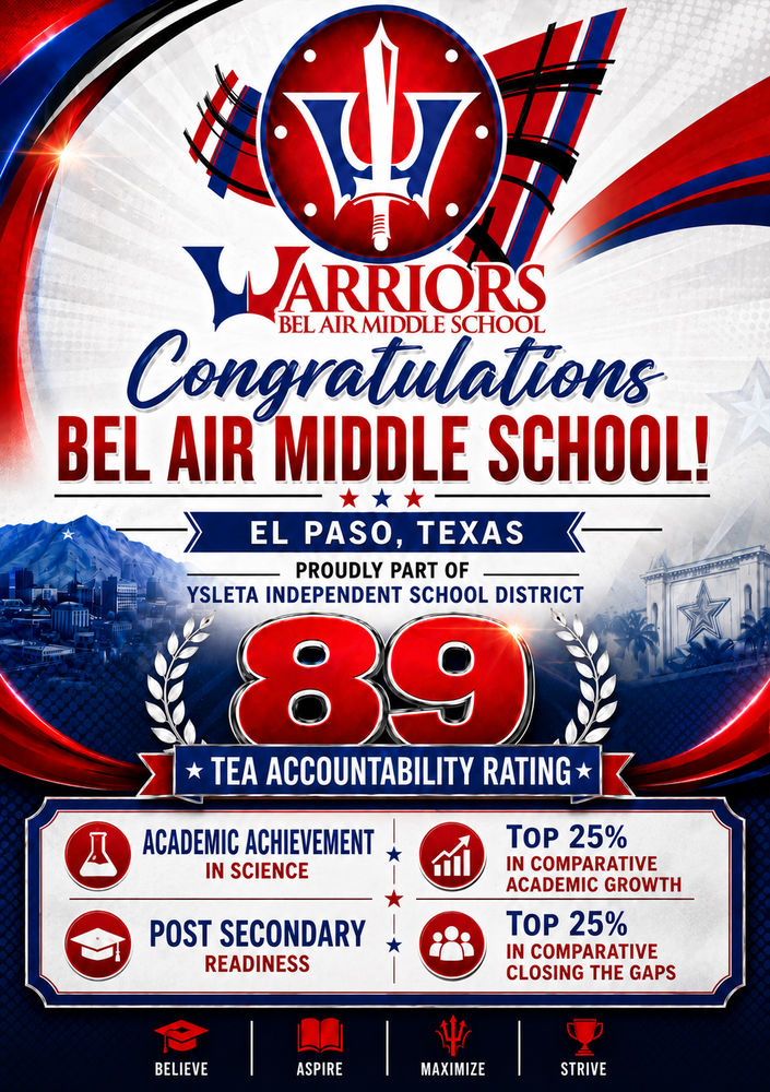 TEA Achievement of an 89 Accountability Rating