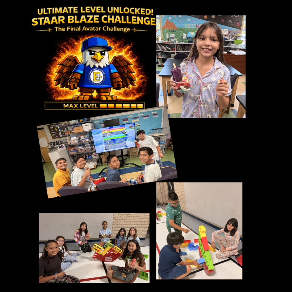 Students celebrate with games and snacks during STAAR Student Celebration