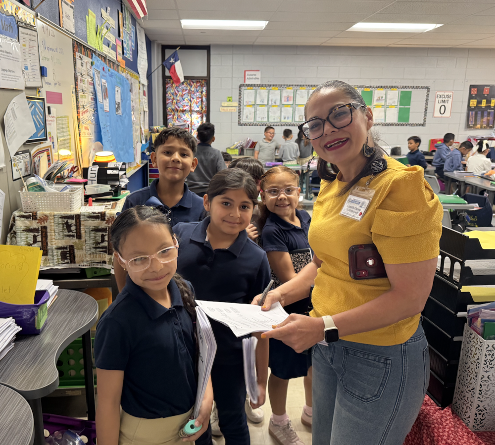 Students are preparing to go to intervention with Ms. Osuna.