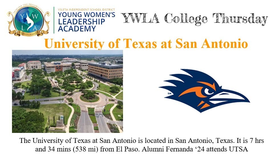 University of Texas at San Antonio College Thursday