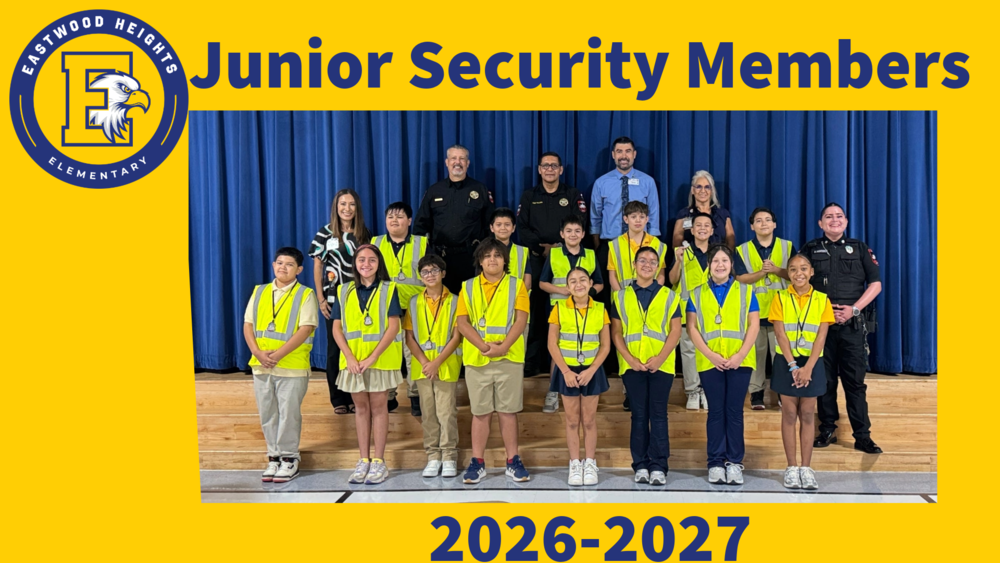 Students are inducted into the Junior Security Club at EHES