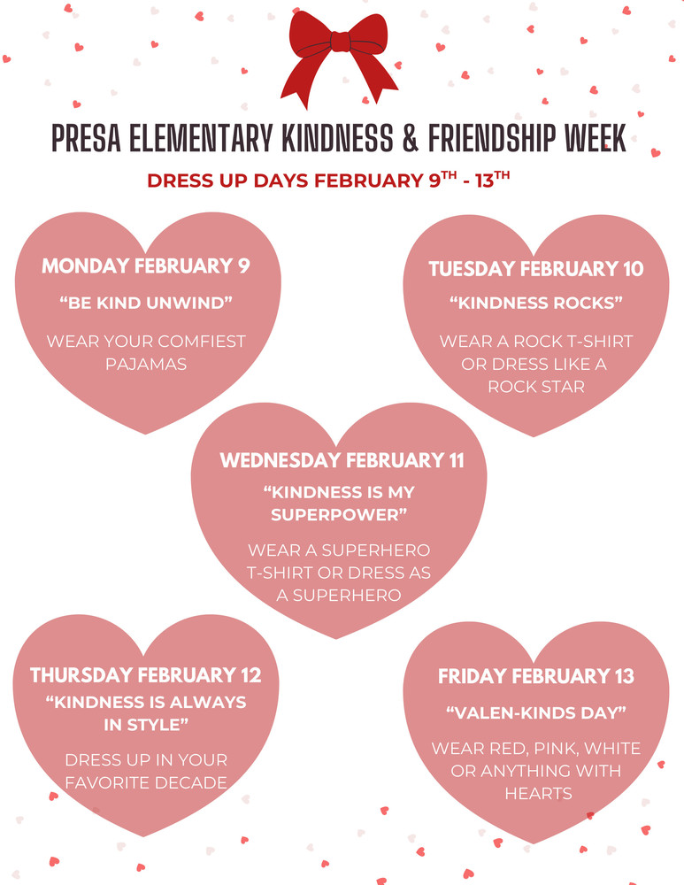 Kindness & Friendship week dress up flyer 