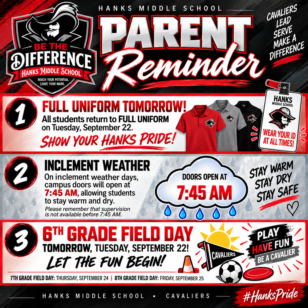 Reminder for Sept 23