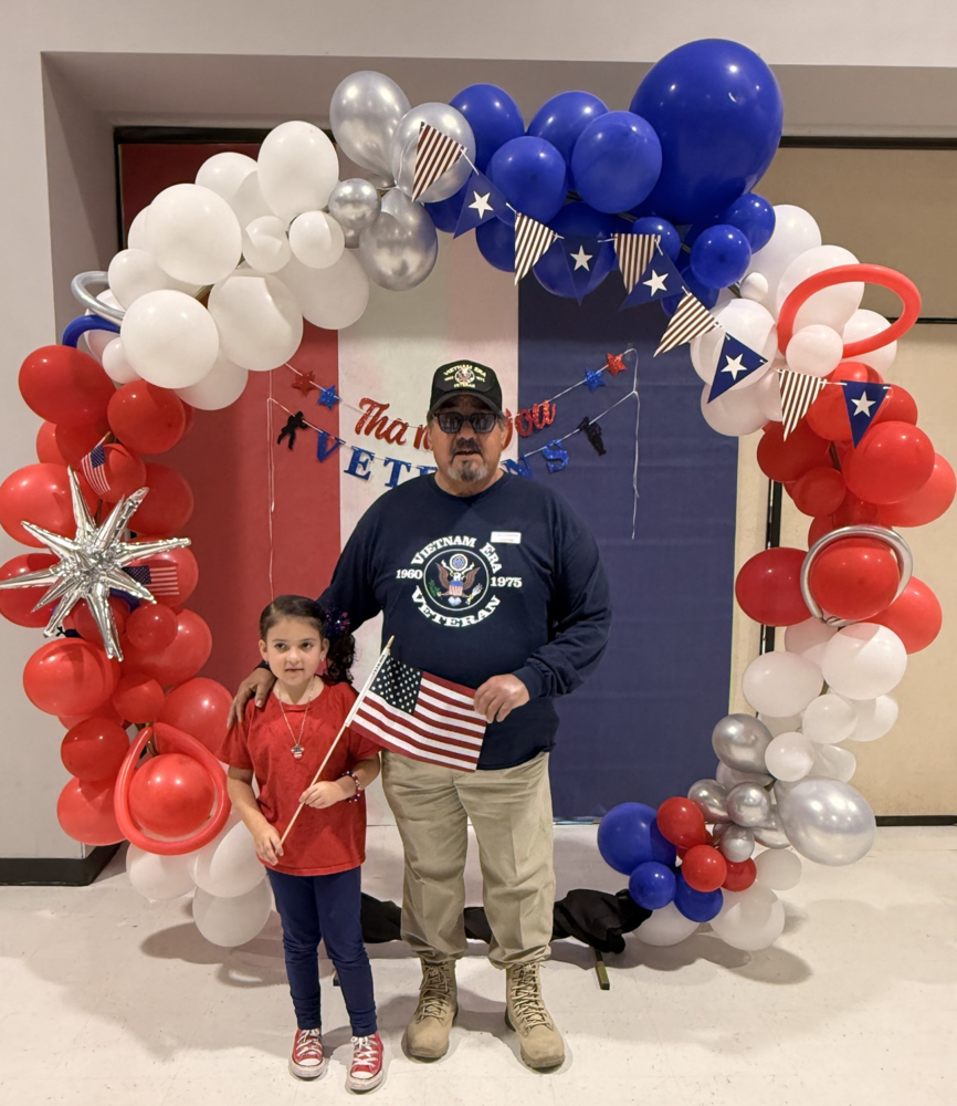 Veteran with grandaughter