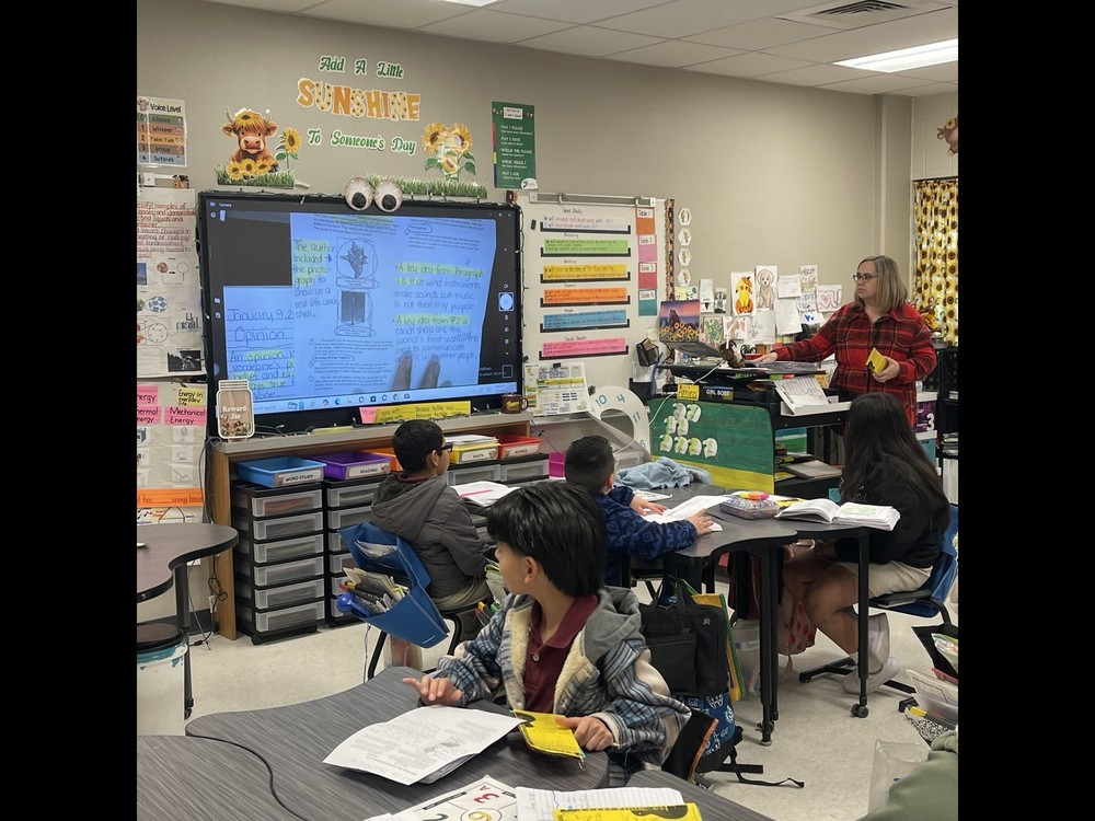 teacher and students teaching