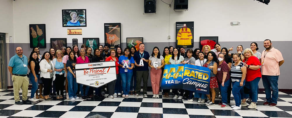 🎉 Big News, Crusaders! 🎉 We are thrilled to share that Vista Hills Elementary has been recognized as a TEA A-Rated Campus ⭐ with 6 Distinctions 🏆! But that’s not all — we’re also the August Attendance Champions 🏅, ranking #1 in Division 4 @ysletaisd! This amazing achievement wouldn’t be possible without our dedicated faculty, staff, students, and community. ❤️ Let’s keep the momentum going, Crusaders — the best is yet to come! #CrusaderPride ❤️🛡️🖤 #RaceToSuccess