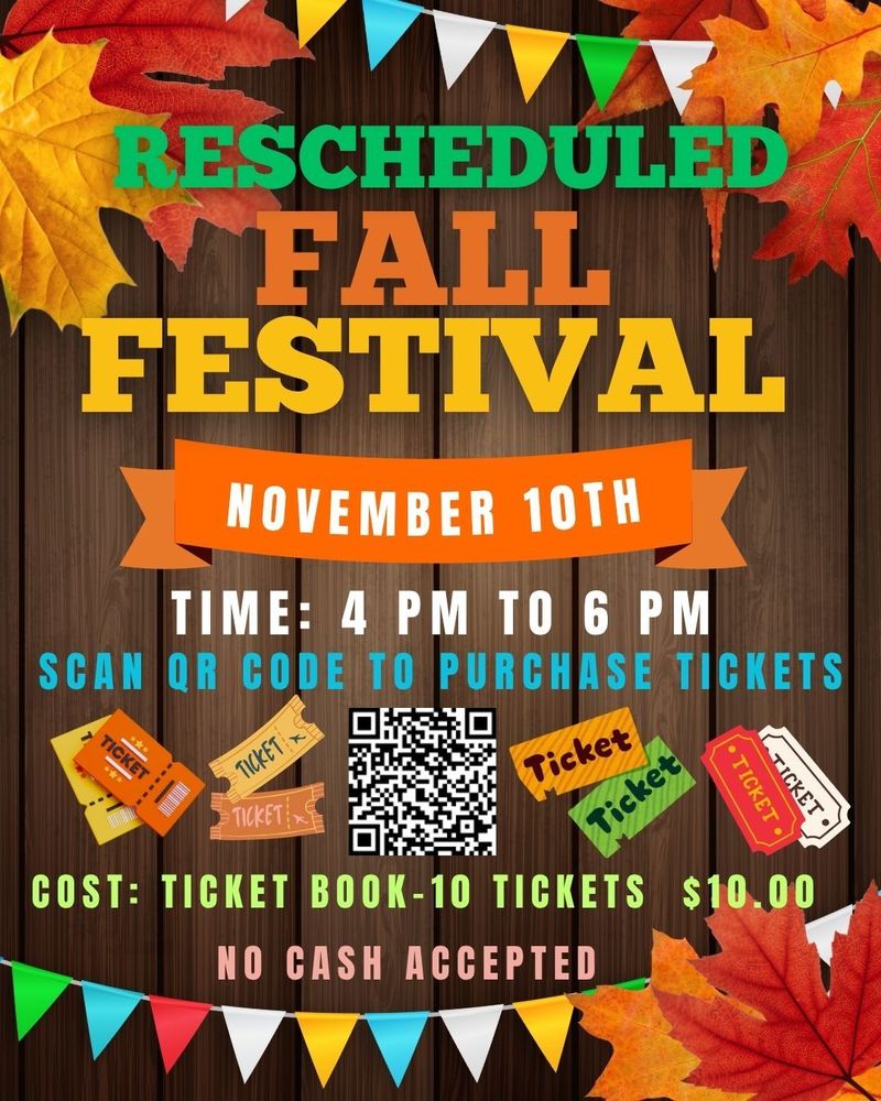 Fall Festival Rescheduled