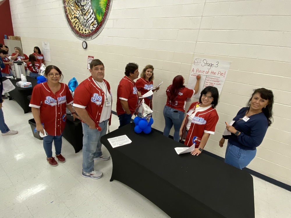 Teachers preparing for the start of the new year.