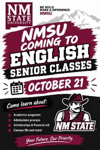 NMSU visiting Senior English Classes Oct 21