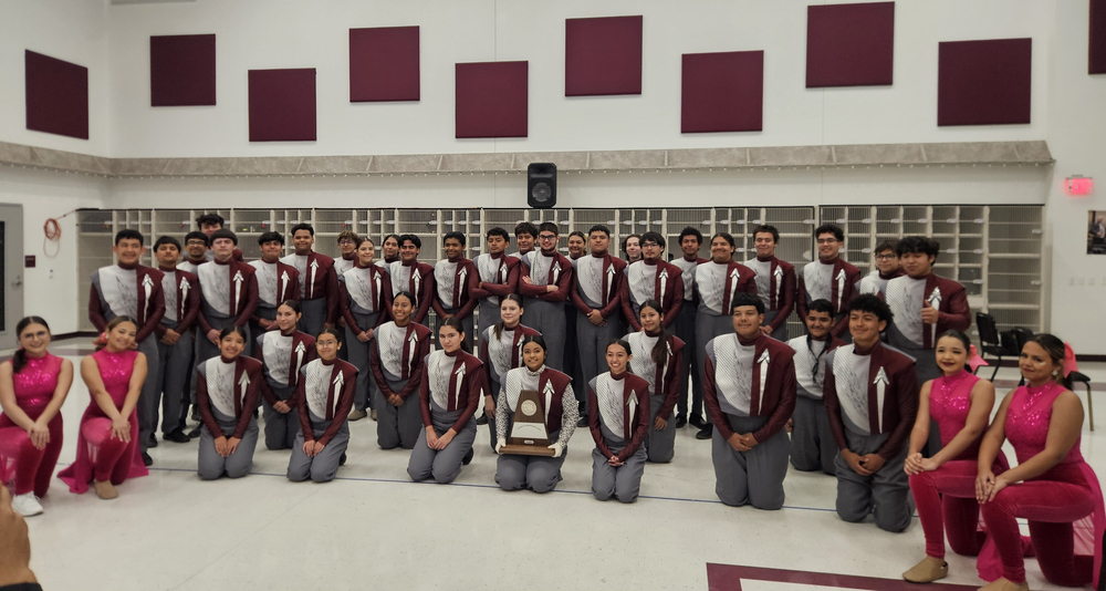 our Ysleta Indian Pride band who earned a SUPERIOR rating at the UIL Marching Contest