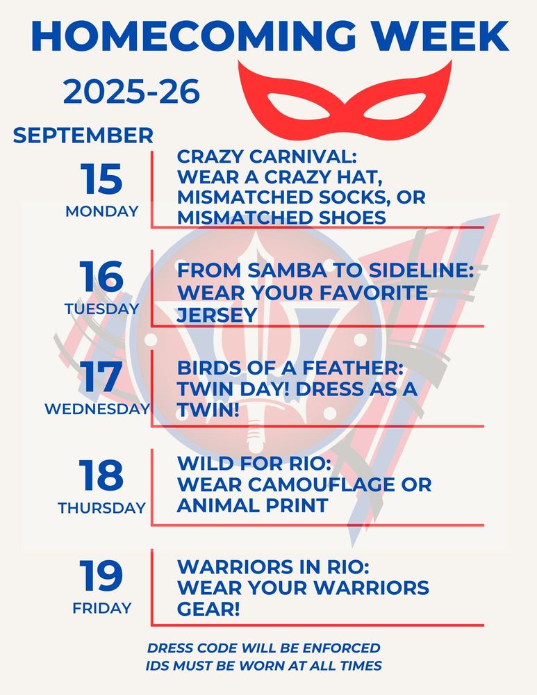 Bel Air High School Homecoming Week Poster