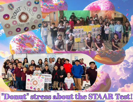 Students support one another during testing season