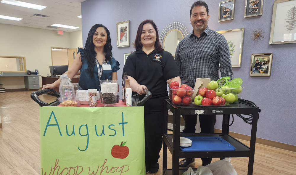 Administrators ready to serve apples