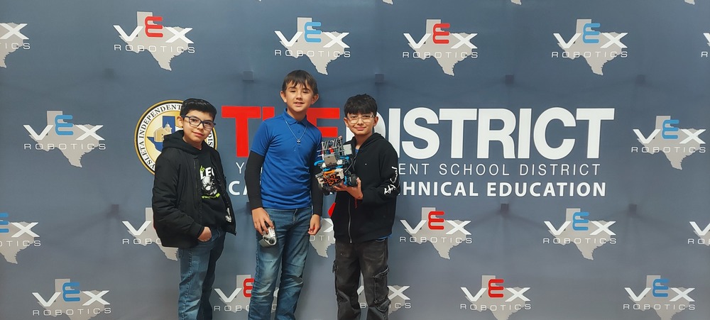 Students pose for a picture during The District's Superintendent's Cup