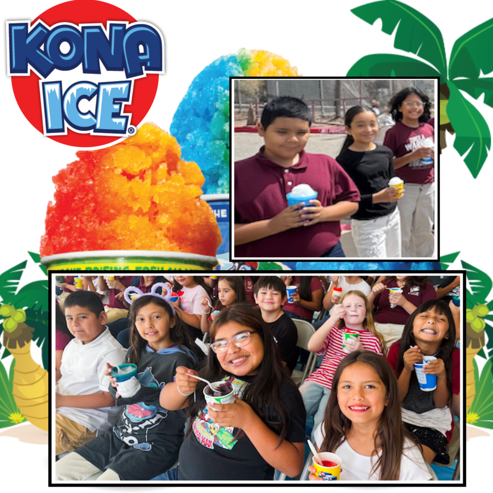 students enjoy snowcones