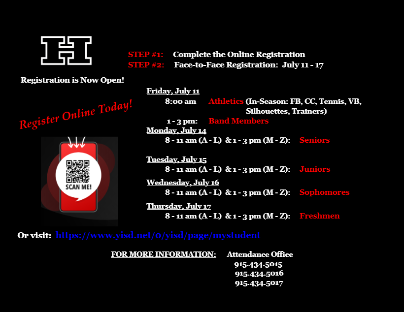 2025-2026 Registration Information