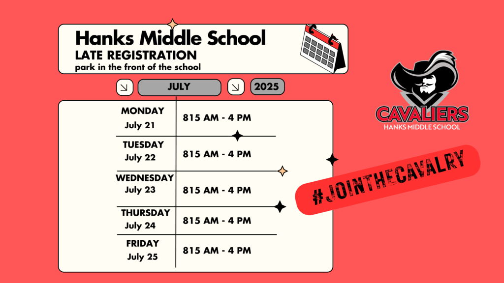 Hanks Middle Registration