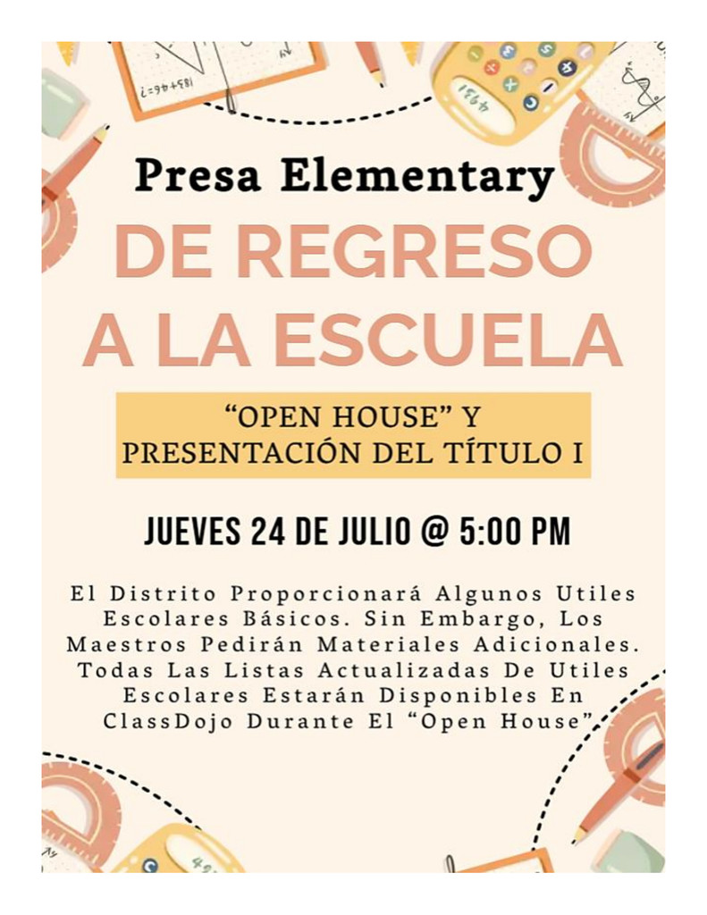 Open House Flyer in Spanish