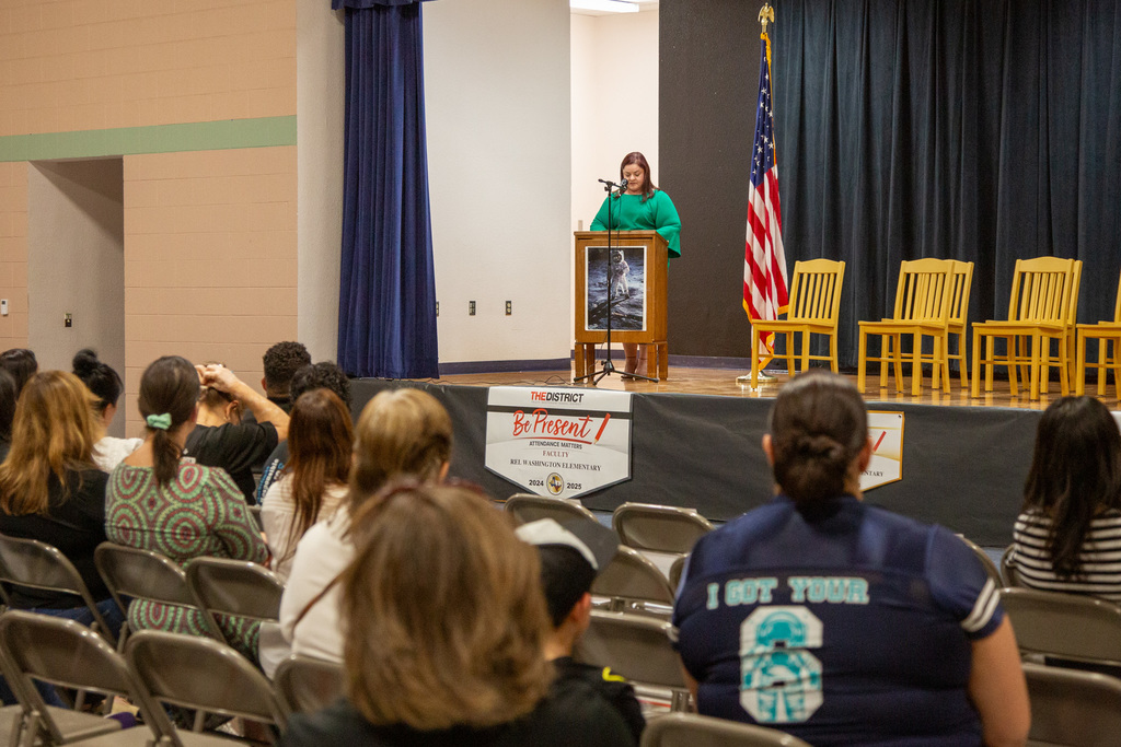 Ms. Chavira was officially welcomed to her new campus.