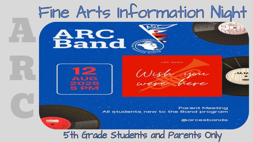 fine arts parent information night