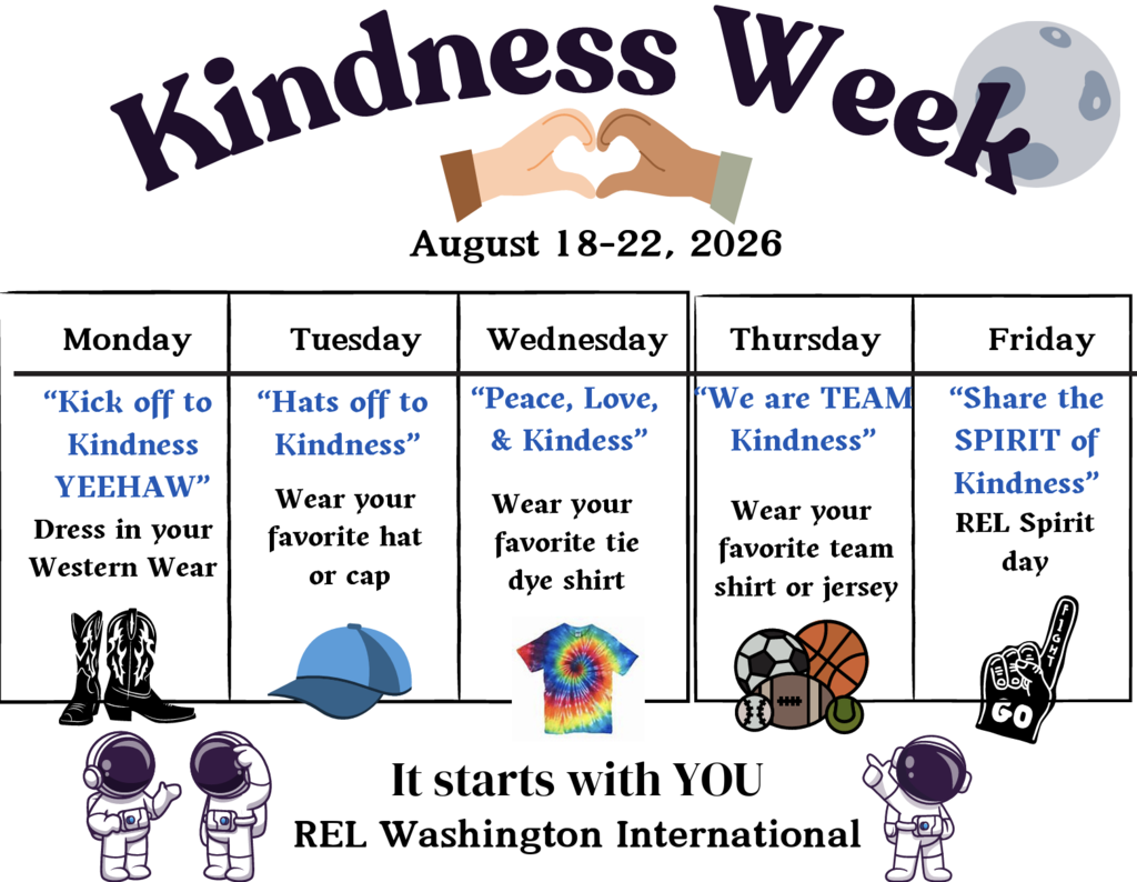 Kindness week flyer with events