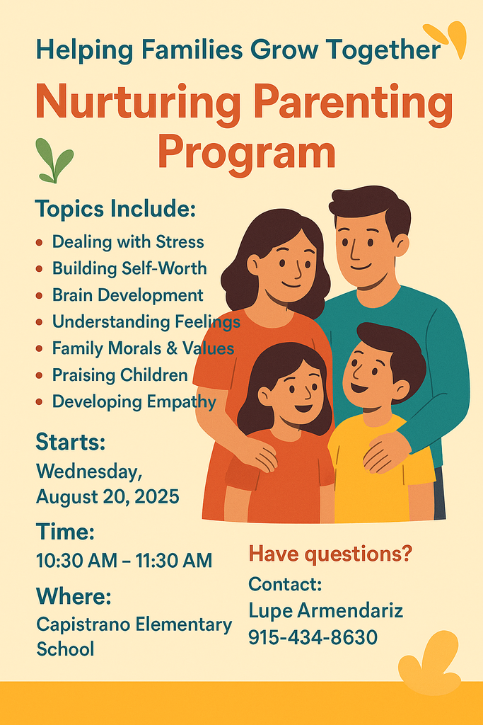 nuturing parent program flyer