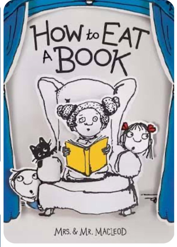 Cover page of the book "How to eat a book."
