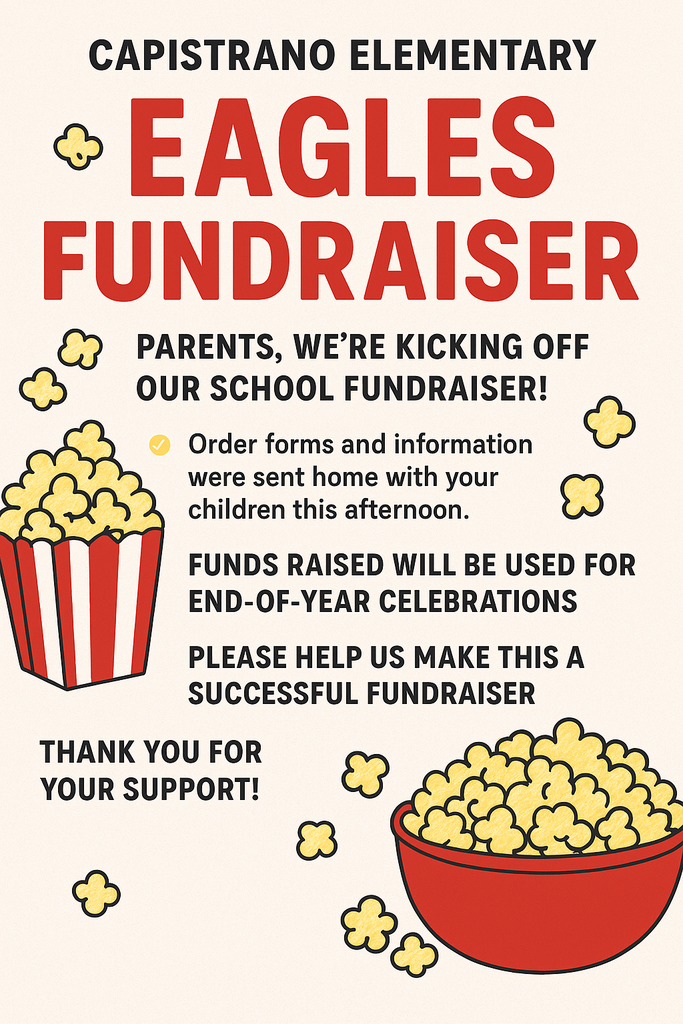 popcorn fundraiser flyer