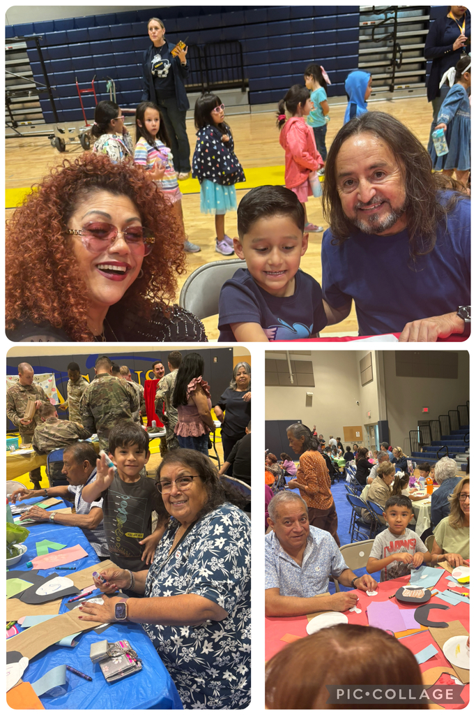Photo collage of EKIS students celebrating with their grandparents.
