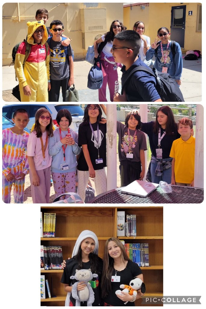 Image of EKIS students celebrating pajama day.