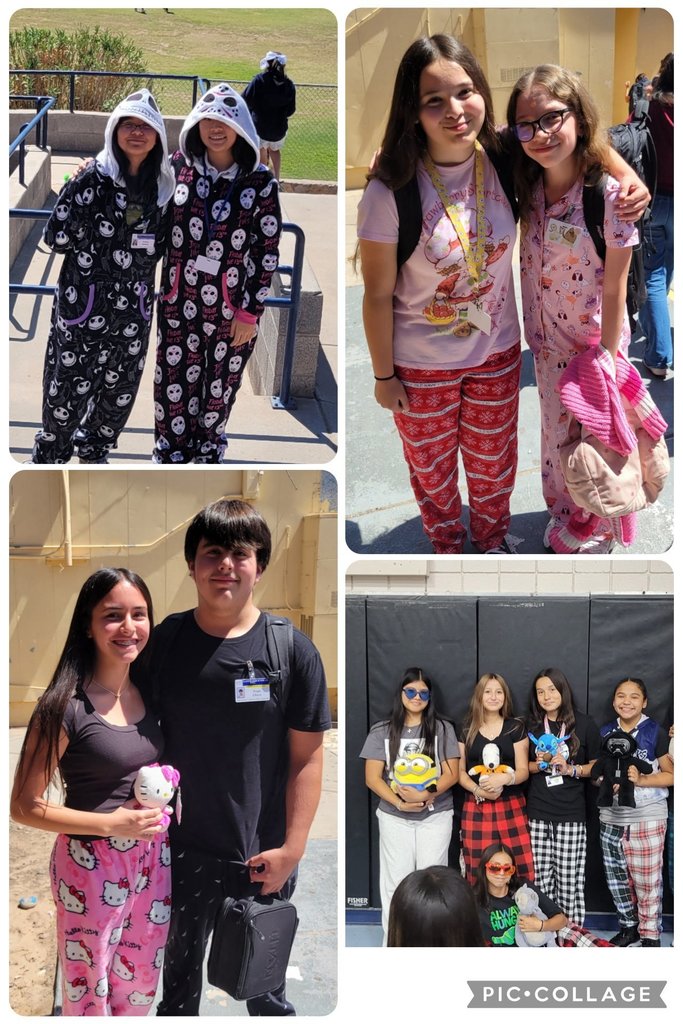 Image of EKIS students celebrating pajama day.