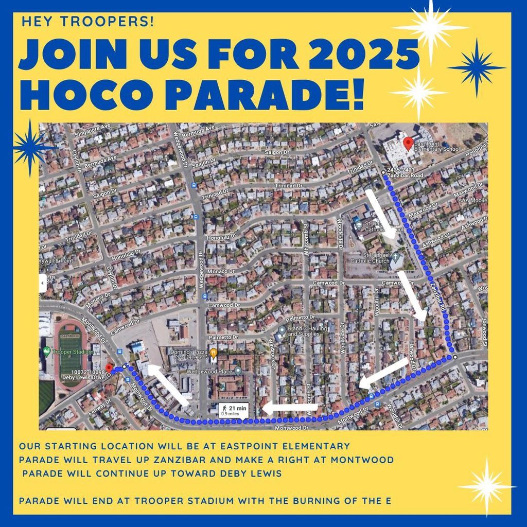 Homecoming Parade Route