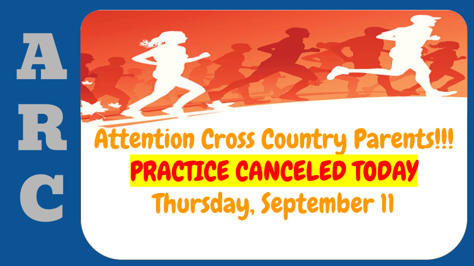 Cross Country meet announcement