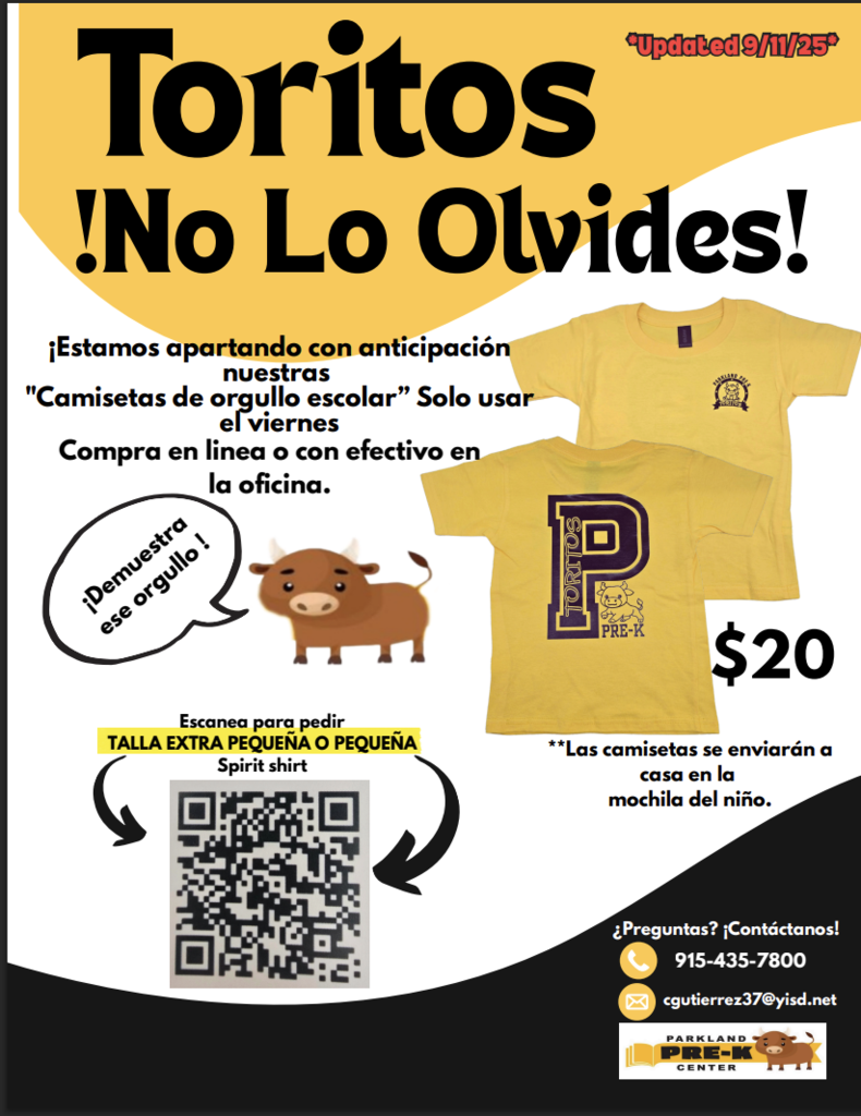 Torito Spirit Shirt!
