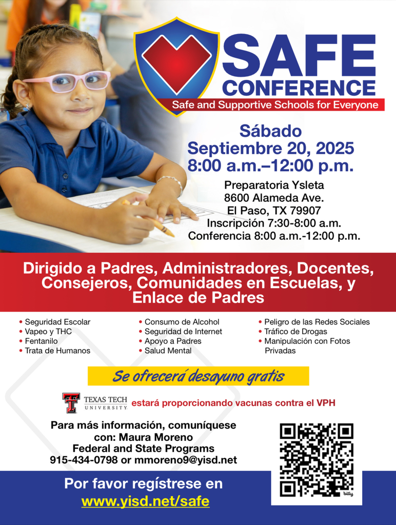 YISD Safe conference 09/20/25 spanish