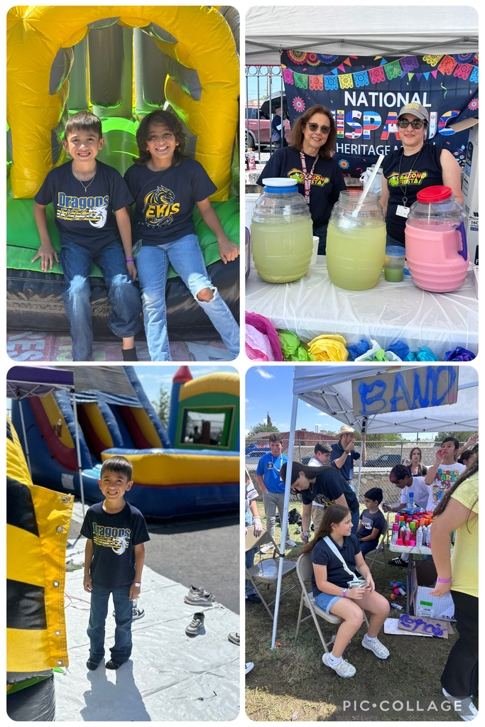 Photo collage of EKIS students and staff celebrating Dragon Fiesta.