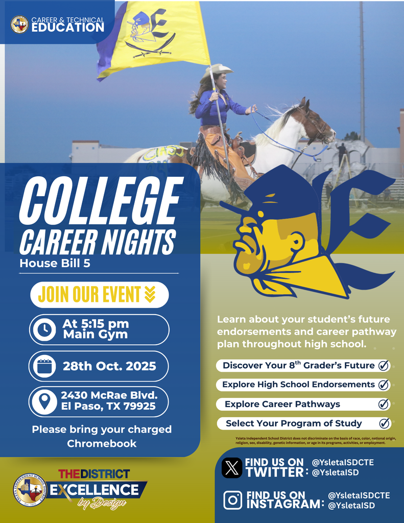 Flyer for the Eastwood High School College and Career Night.