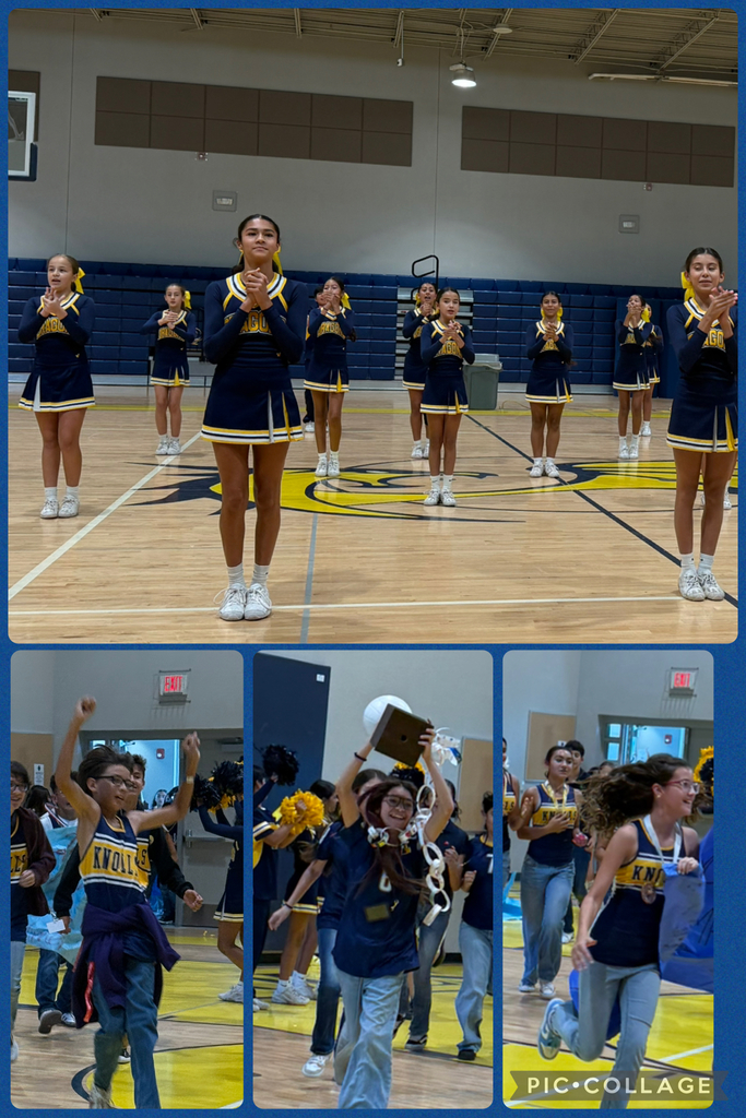 Photo of EKIS student celebrating in a parade and pep rally.