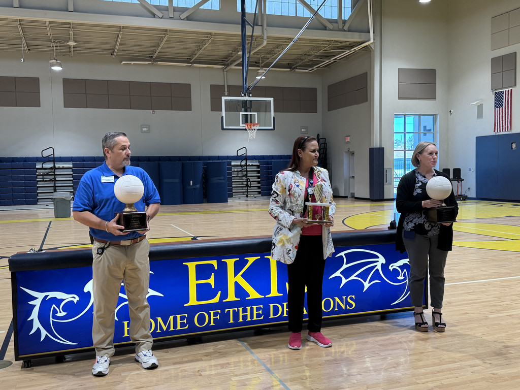 Photo of EKIS student celebrating in a parade and pep rally.