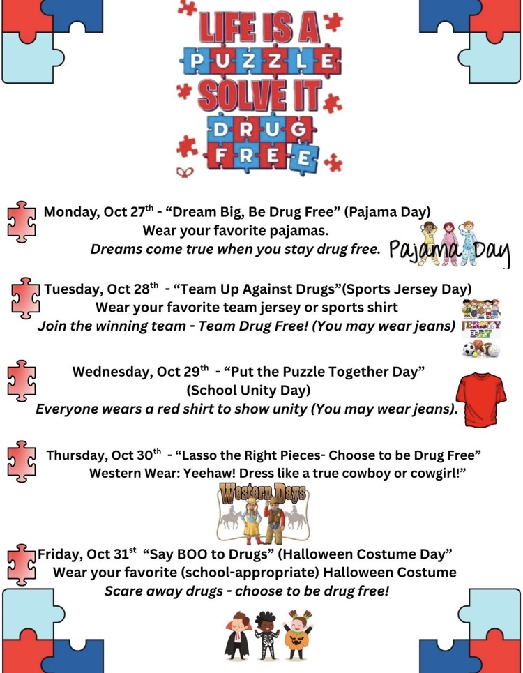 Red ribbon week flyer