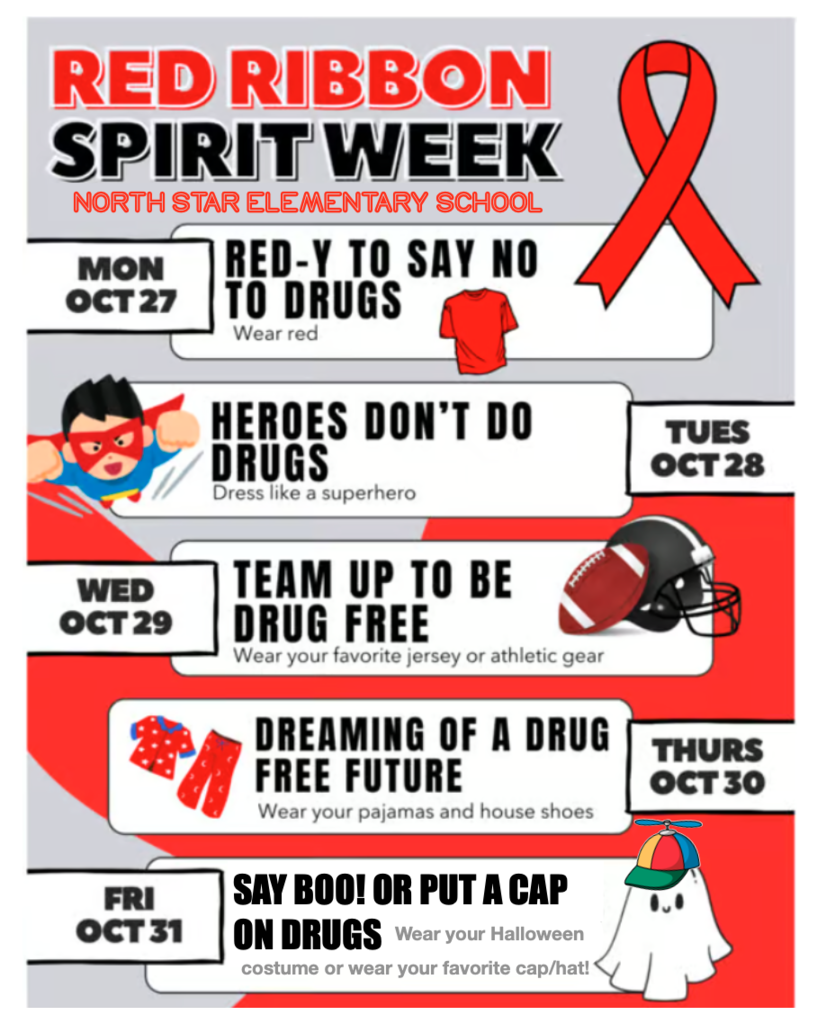 red ribbon week spirit days