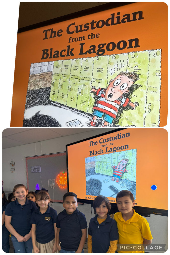 Image of EKIS students writing thank you notes to school custodians.