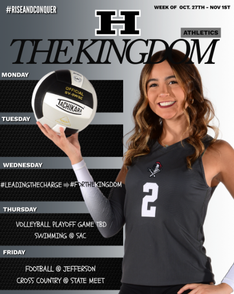 Athletics Schedule Week of October 25 - November 1