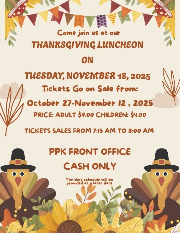 Thanksgiving Luncheon Flyer