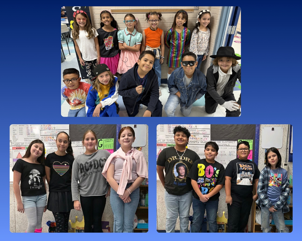 Photo collage of EKIS students celebrating during red ribbon week.