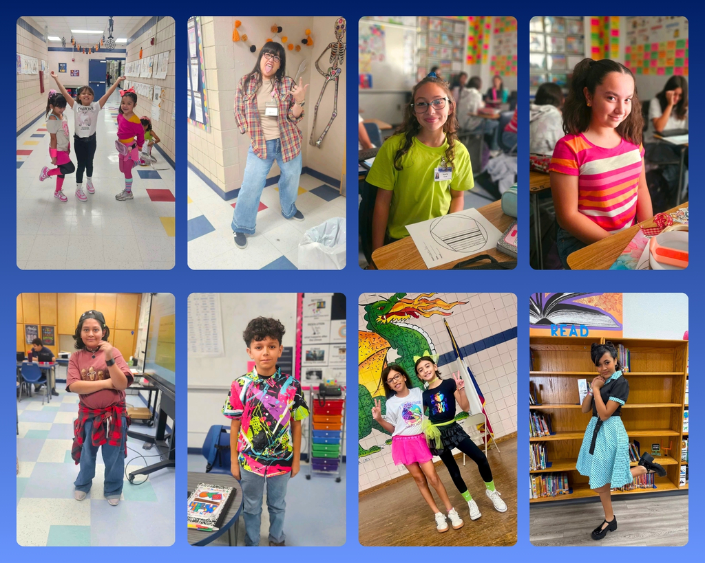 Photo collage of EKIS students celebrating during red ribbon week.