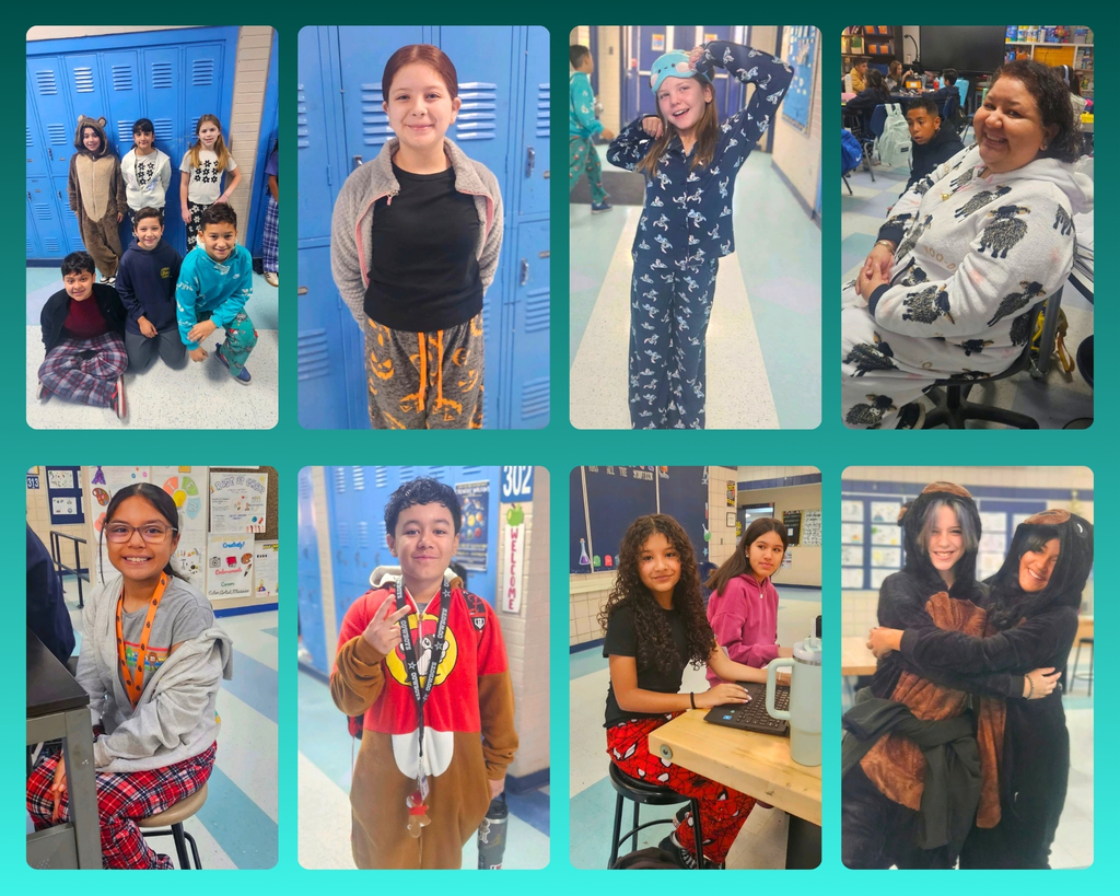 Photo collage of EKIS students celebrating during red ribbon week.
