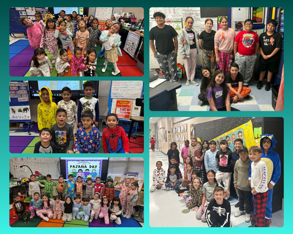 Photo collage of EKIS students celebrating during red ribbon week.