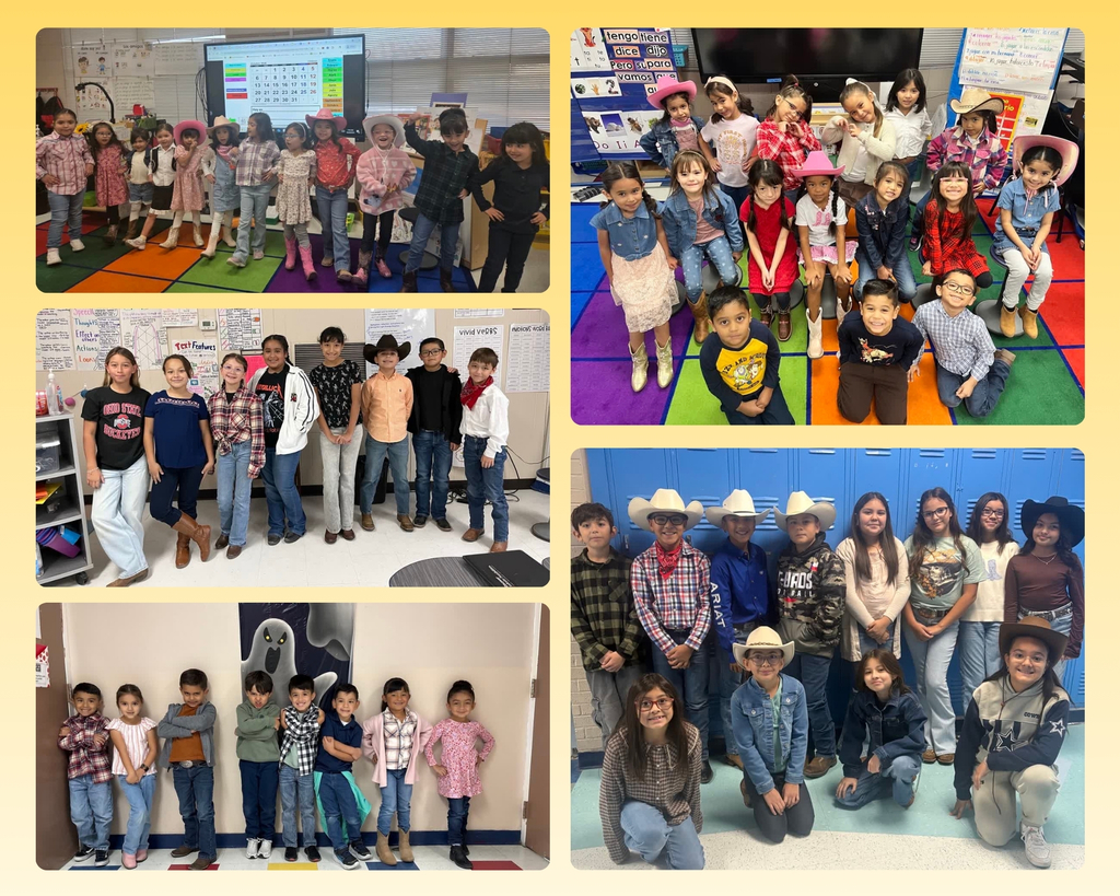 Photo collage of EKIS students celebrating during red ribbon week.